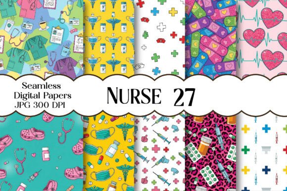 Download Nurse Seamless Pattern - Premium Resources