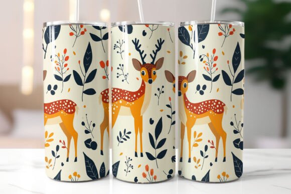 Download Repetitive Pattern of Stylized Deer - Premium Resources