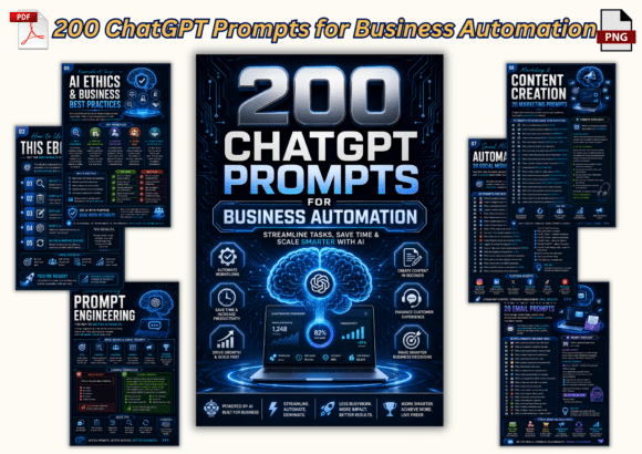 Download 200 ChatGPT Prompts for Business Automat - Premium Resources